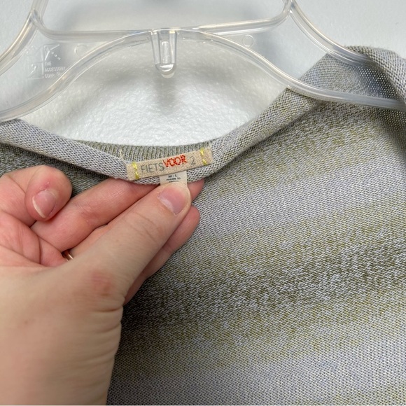 Anthropologie Fiets Voor 2 Striped Cardigan - Picture 2 of 6